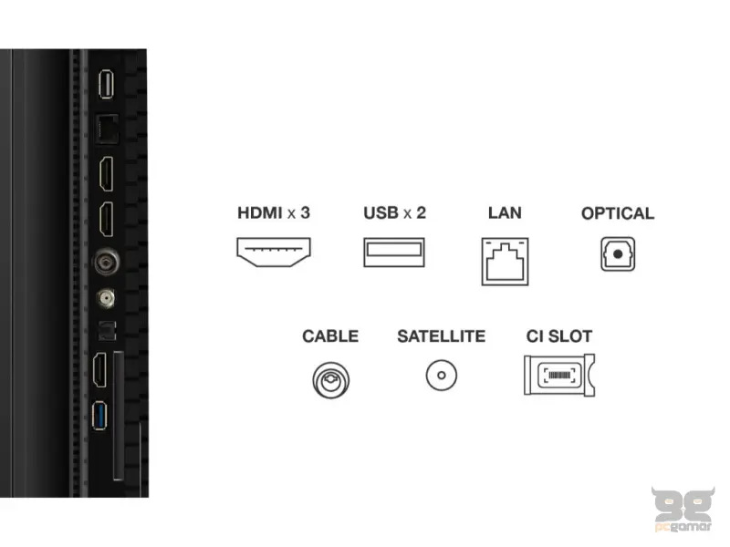 TCL 65P7K QLED TV 65" ultra HD, Google TV smart, AiPQ processor, Dolby Atmos,slim dizajn(bez okvira)
