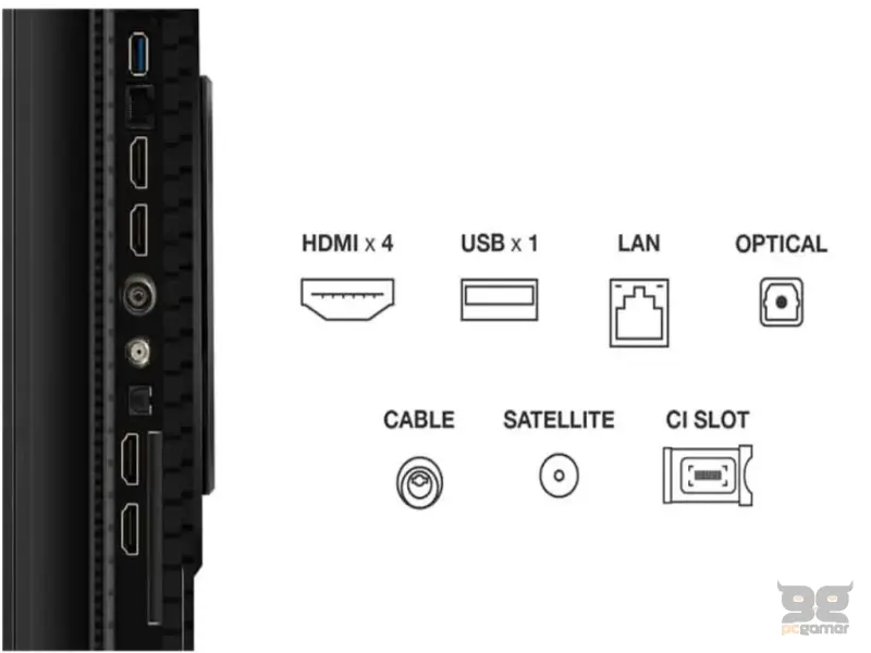 TCL 85P8K QLED TV 85" ultra HD, AiPQ Pro CPU, 144Hz refresh rate, Onkyo 1.2 Hi-Fi system, ultra slim