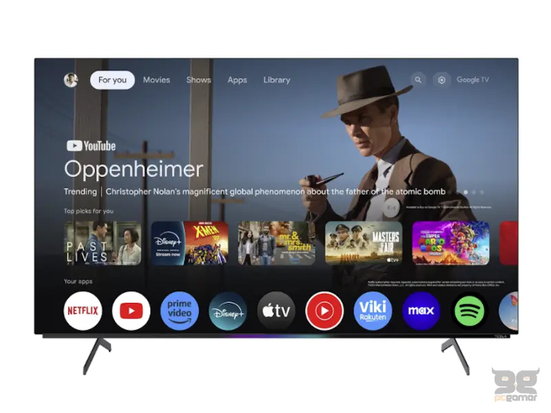 Tesla O55S949GUS OLED TV 55" ultra HD, Google TV Smart, 120HZ refresh rate, 2.1.2 sound system