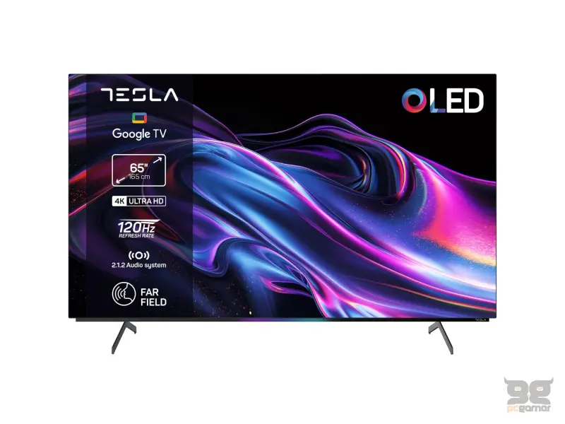 Tesla O65S949GUS OLED TV 65" ultra HD, Google TV Smart, 120HZ refresh rate, 2.1.2 sound system