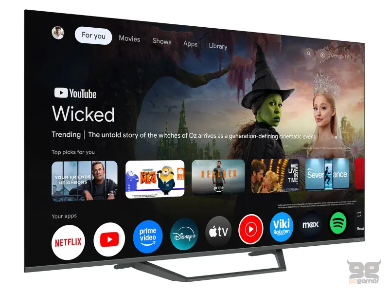 Tesla Q55E655GUS QLED TV 55" ultra HD, Google TV smart, frameless, DVB-T2/C/S2