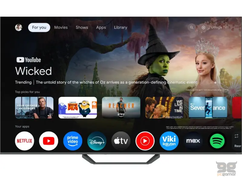 Tesla Q75E655GUS QLED TV 75" ultra HD, Google TV smart, frameless, DVB-T2/C/S2