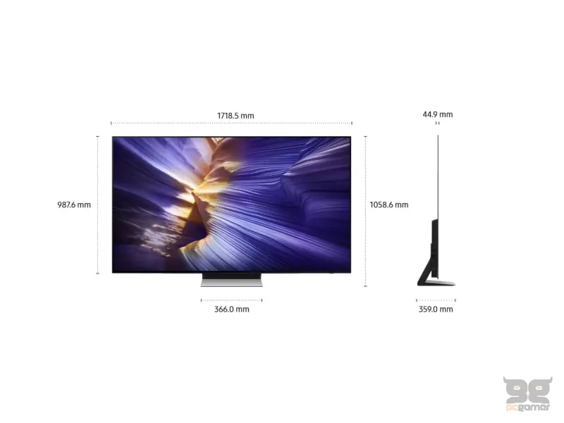 Samsung QE77S90FAEXXH OLED TV 75", Vision AI smart, NQ4 AI Gen3 processor, Motion Xcelerator 144Hz