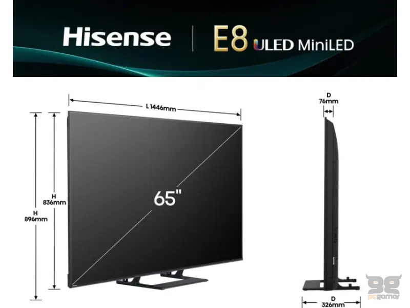 HISENSE 65 inča 65E8Q Mini LED 4K UHD Smart TV 