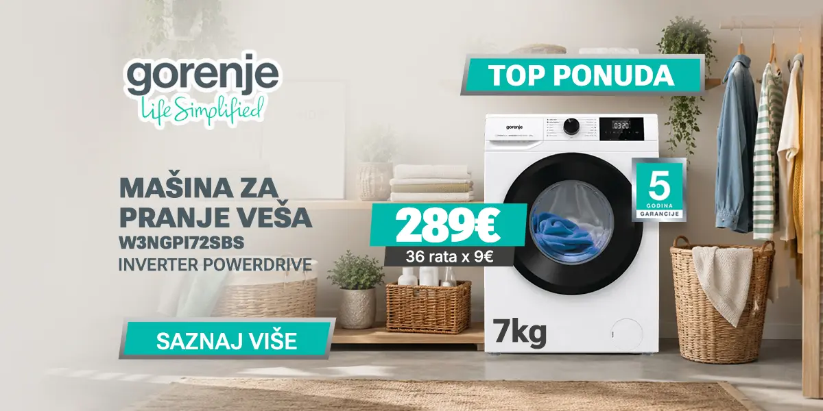 Gorenje W3NGPI72SBS veš mašina