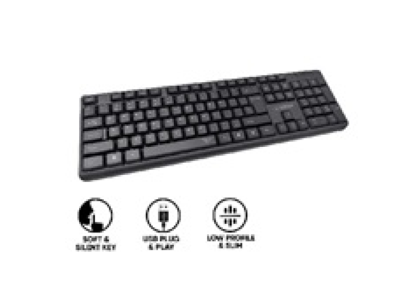 Alcatroz SILENT KB1000 SILENT KB1000, niskoprofilne tihe tipke