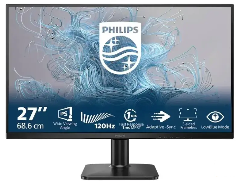 PHILIPS LED IPS Monitor 27E2N1110, 27", 1920x1080, 120Hz, 1500:1, 1 ms, VGA/HDMI, Anti-Glare, 3H