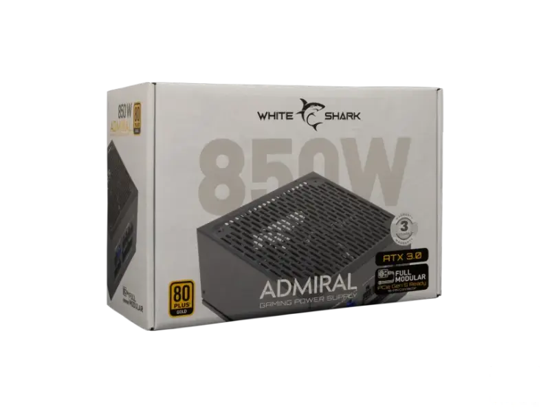 White Shark ADMIRAL 850W 80+ GOLD Full Modular