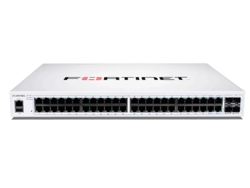 FortiSwitch 148F-FPOE 48x1Gbe/4xSFP+/740W PoE/Rack Layer 2+