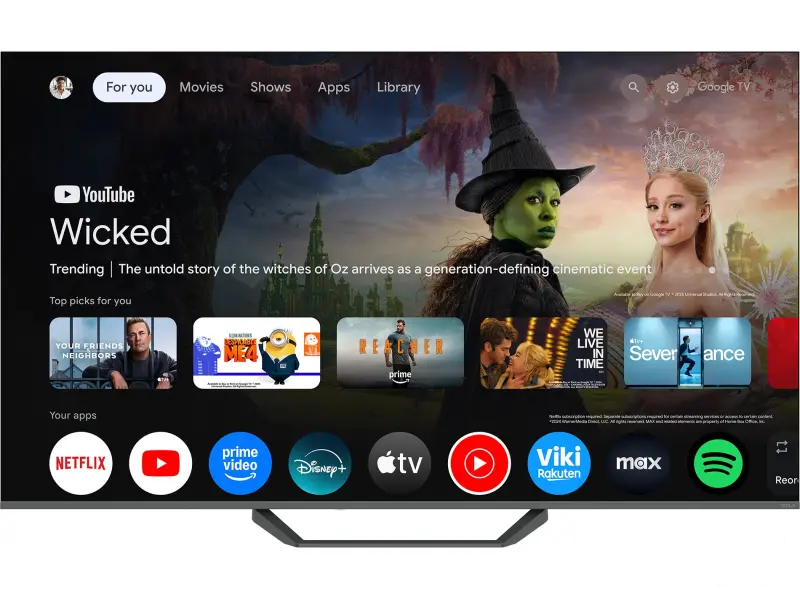Tesla Q65E655GUS QLED TV 65" ultra HD, Google TV smart, frameless, DVB-T2/C/S2