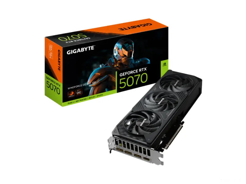GIGABYTE nVidia GeForce RTX 5070 WINDFORCE 12GB 192bit GV-N5070WF3OC-12GD rev. 1.0 