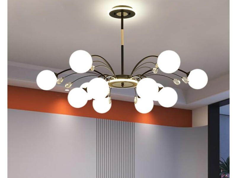 MARLUX 9648-12 viseći luster sa 12 kugli crni