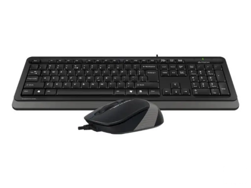A4 TECH F1010 FSTYLER USB US siva tastatura + USB sivi miš 