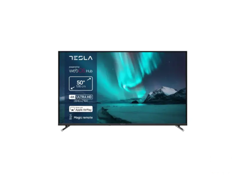 Tesla 50E655BUW LED TV 50" ultra HD, WebOS smart, Magic remote, ThinQ AI, DVB-T2/C/S2