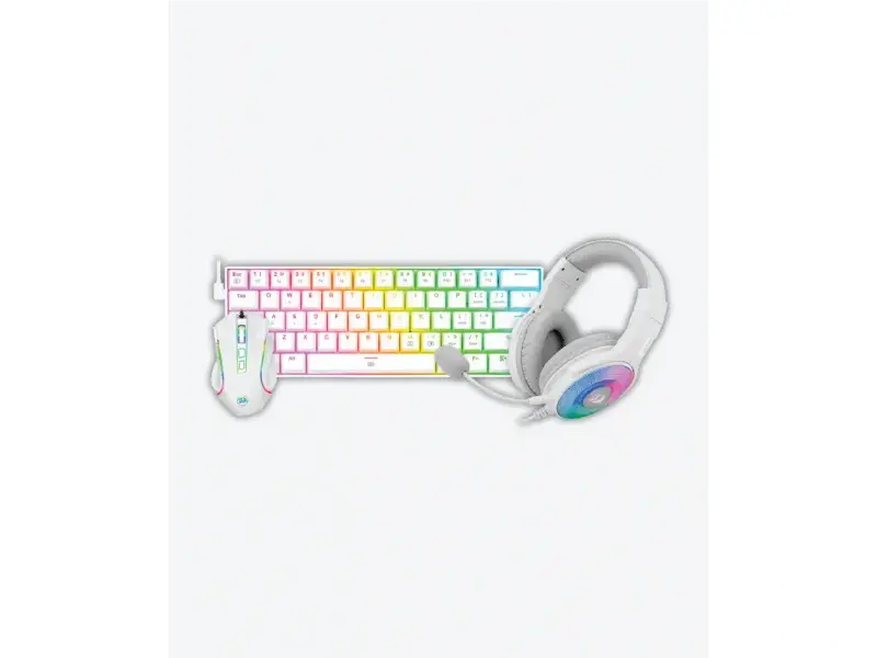 Redragon 3 in 1 Combo S129W keyboard, mouse and headphones