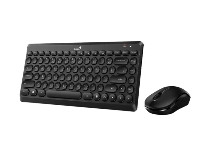 GENIUS LuxeMate Q8000 Wireless USB US crna tastatura + miš 