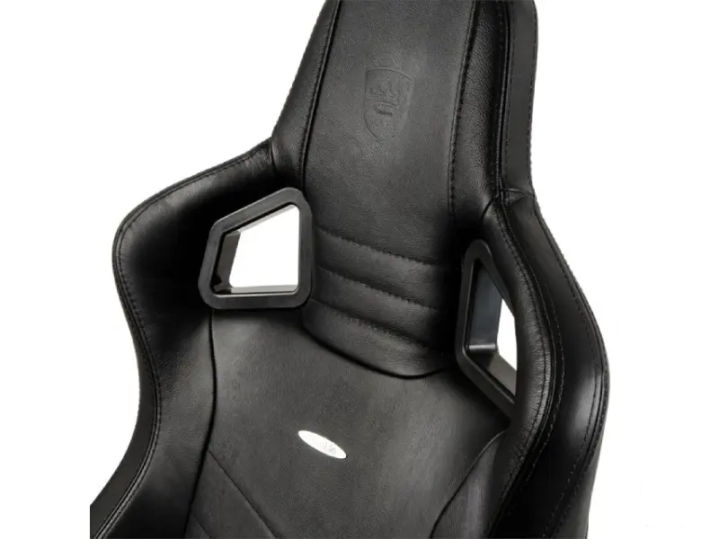 NOBLECHAIRS EPIC Real Leather Gaming stolica crna 