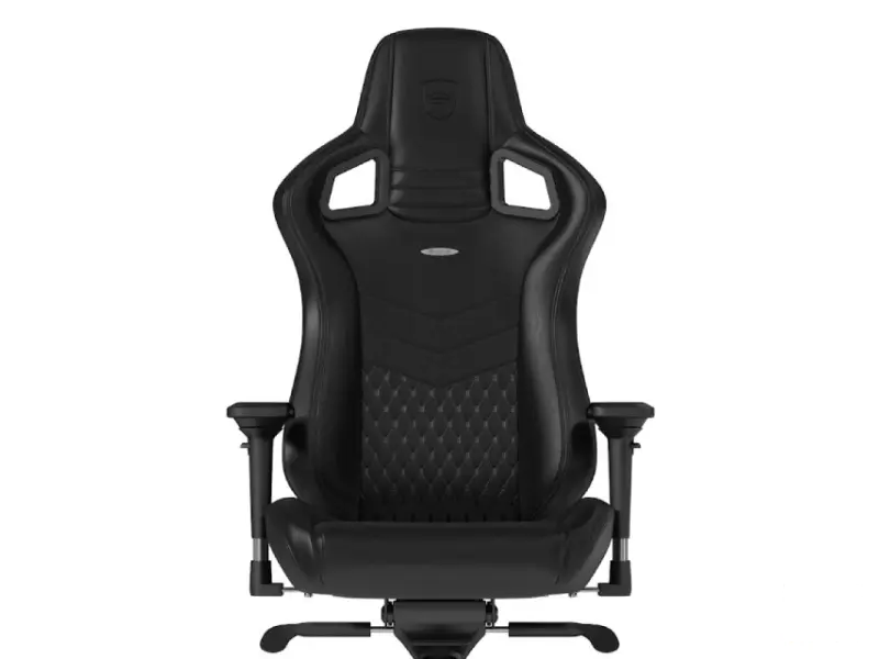 NOBLECHAIRS EPIC Real Leather Gaming stolica crna 