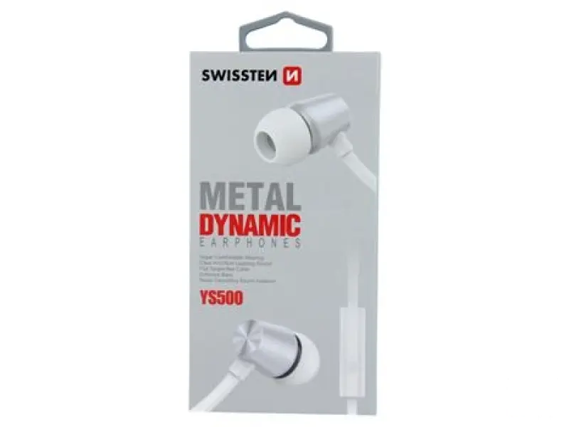 Swissten Slušalice Dynamic YS500 Silver/White