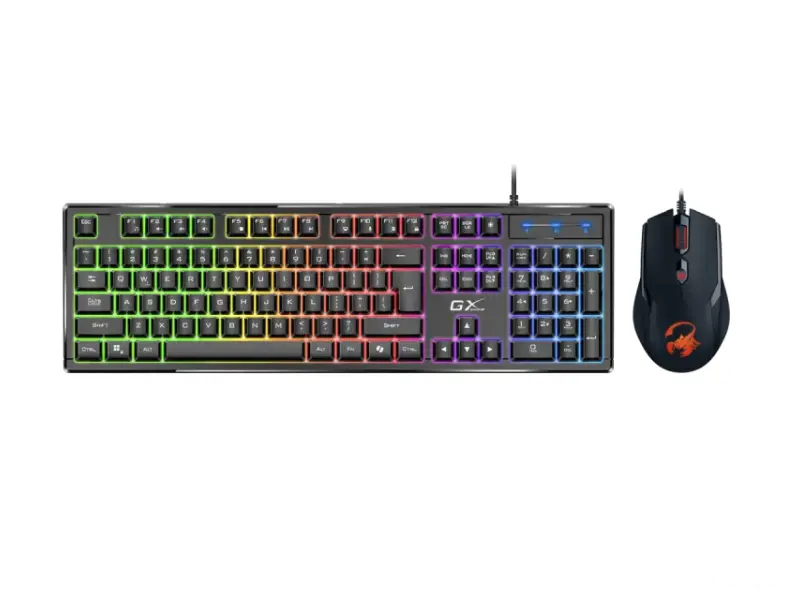 GENIUS Scorpion KM-GX6 Gaming RGB USB US crna tastatura +  miš 