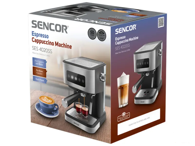 SENCOR SES 4020SS Aparat za espresso kafu 