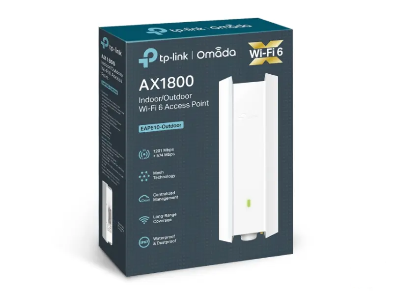 TP-LINK EAP610- Outdoor(EU) AX1800 Indoor/Outdoor OMADA ACCESS POINT SPOLJNI WI-FI 6 IP67 