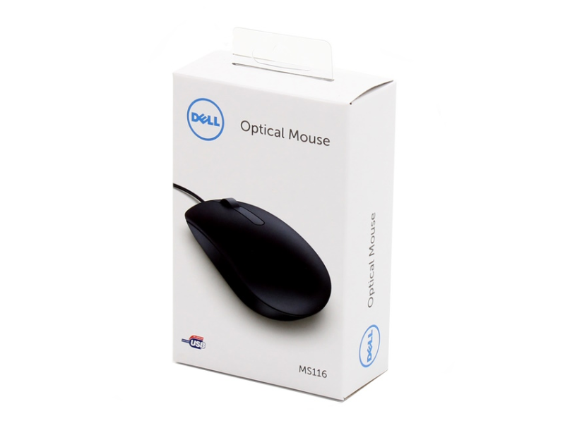 DELL OEM MS116 USB Optical retail box miš