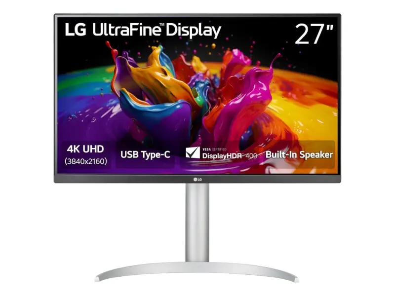LG LED 4K IPS Monitor 27UP850K-W, 27",3840x2160, 1200:1,5 ms,HDMI*2/DP*1, USB-C, Pivot, Height, Tilt