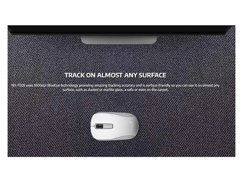 GENIUS NX-7005 Wireless Optical USB beli miš 