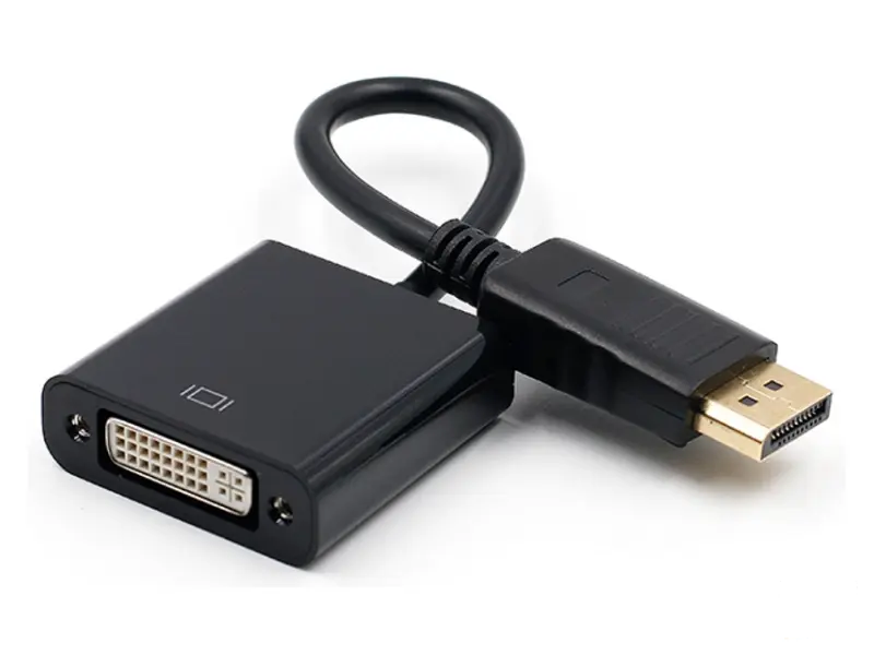 E-GREEN Adapter DisplayPort (M) - DVI (F) crni 