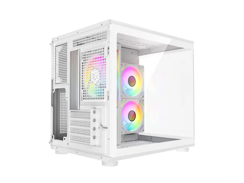 Rampage CASE MINID V1 3x120mm ARGB 750W 80+ Bronze White