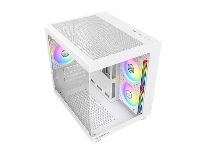 Rampage CASE MINID V1 3x120mm ARGB 750W 80+ Bronze White