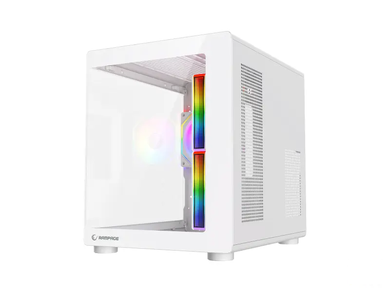 Rampage CASE MINID V1 3x120mm ARGB 750W 80+ Bronze White