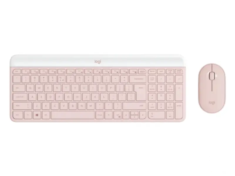 LOGITECH MK470 Wireless Desktop US Roze tastatura + miš 