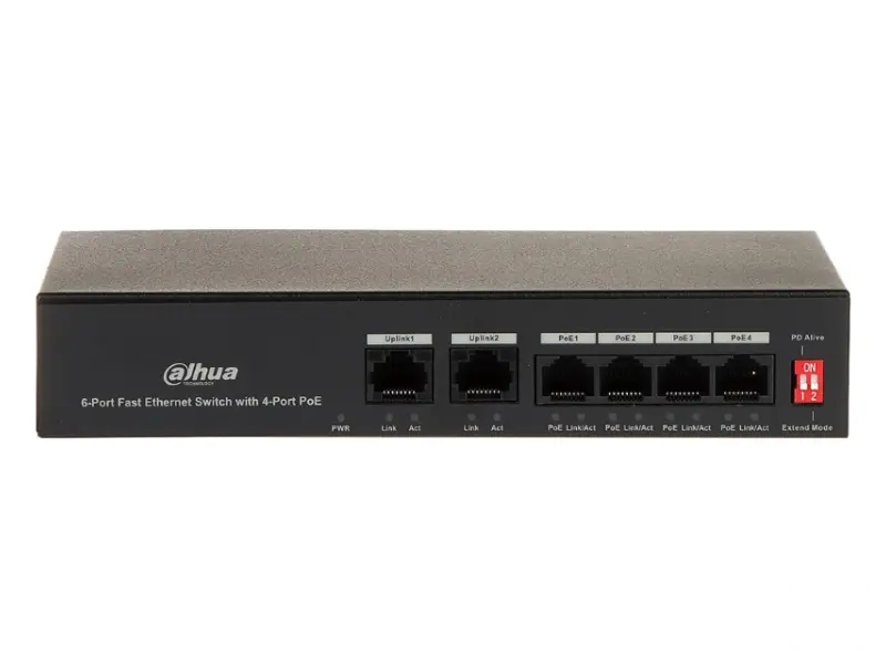 DAHUA PFS3006-4ET-36 6-Port Fast Ethernet Switch with 4-Port PoE 