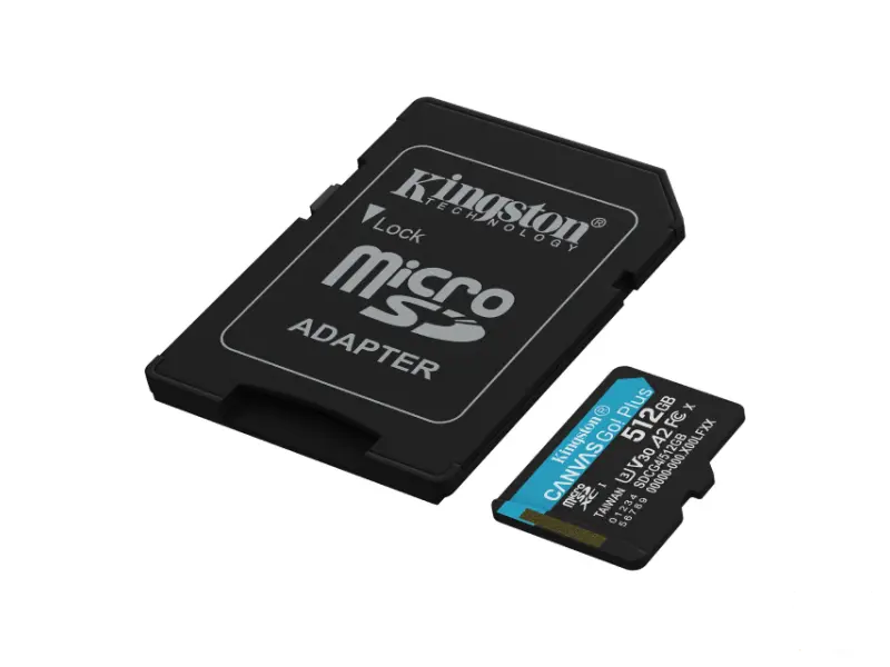 KINGSTON 512GB SDXC Canvas Go Plus Gen4 200MB/s C10 UHS-I U3 V30 SDG4/512GB 