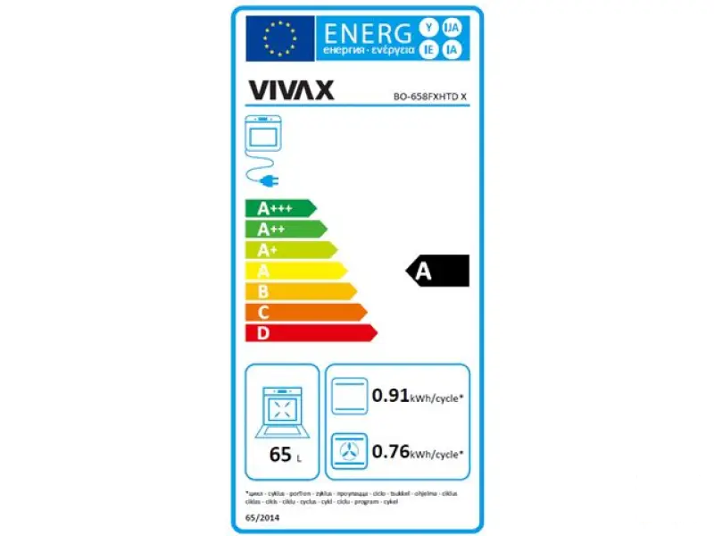 VIVAX HOME Ugradna rerna BO-658FXHTD X