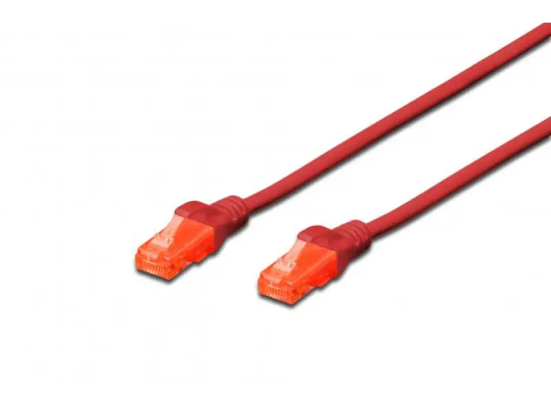 Digitus Kabl UTP patch CAT6 0.25m crveni