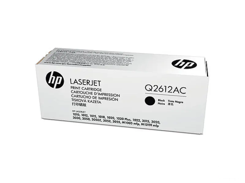 HP PPU No. 12A Black LaserJet Toner Cartridge 1020/1022/3015