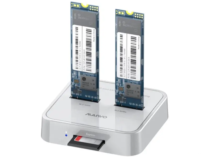 MAIWO Docking station USB 3.1 tip C na 2 x M.2 (SATA & PCIe NvMe) K3016SD 