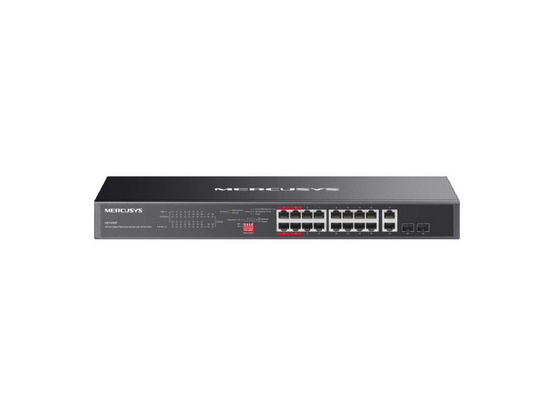 MERCUSYS MS120GP(UN) 20-Port Gigabit Rackmount Switch with 16-Port PoE+