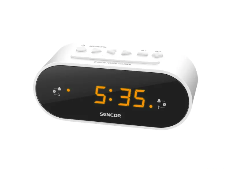 SENCOR SRC 1100 W beli radio budilnik 