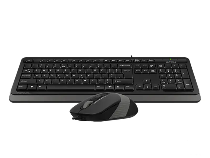 A4 TECH F1010 FSTYLER USB YU siva tastatura + USB sivi miš 