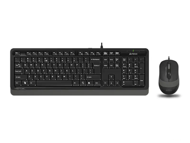 A4 TECH F1010 FSTYLER USB YU siva tastatura + USB sivi miš 