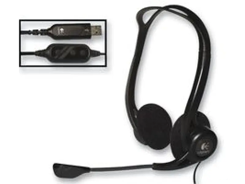 LOGITECH 960 USB Headset With Noise-Cancelling Mic, Windows/MacOS/ChromeOS