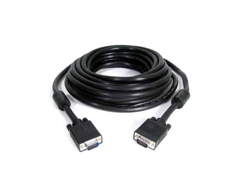 E-GREEN Kabl VGA D-sub M/M 5m HQ sa feritima crni