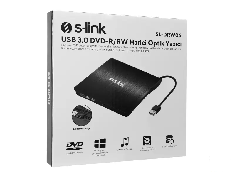 S-Link External DVDRW SL-DRW06 USB 3.0