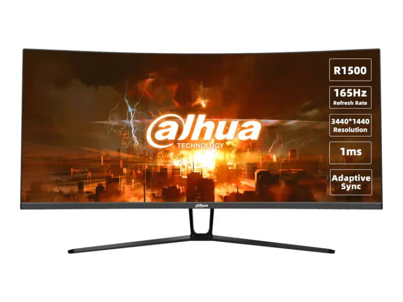 DAHUA 34 inča LM34-E330C UWQHD 3440x1440 VA 165 Hz zakrivljeni gaming monitor 