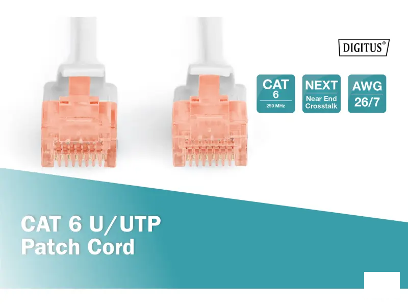 Digitus Kabl UTP patch CAT6 5m sivi