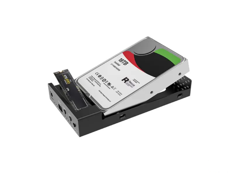 MAIWO Klon Kućište USB 3.2 Gen2 10Gbps HDD/SSD za 3,5 inča/2,5 inča HDD i NVMe SSD, K3527N 